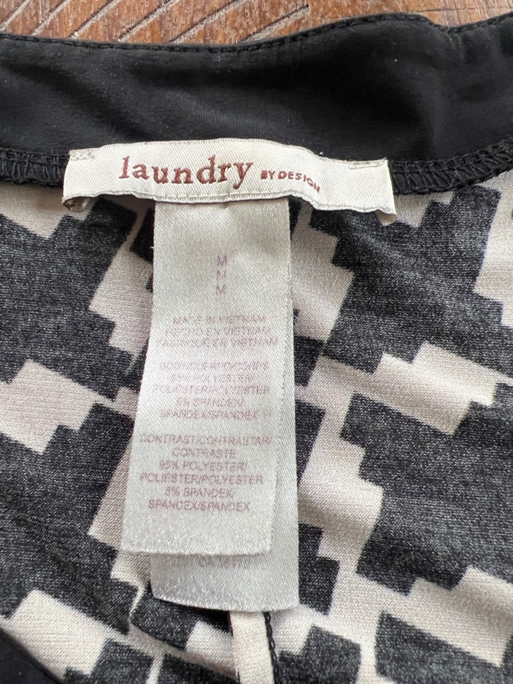 🎉GREAT condition LAUNDRY by design.  Black & White Houndstooth Shift Dress, - Picture 7 of 8